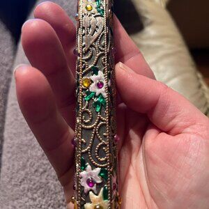 Jeweled Mezuzah with scroll